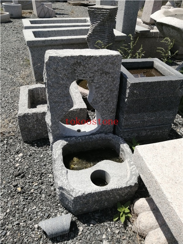 Granite Stone Water Trough for Garden/Park/Outdoor