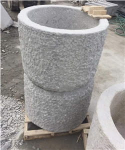 Granite Stone Water Trough/Pot for Garden