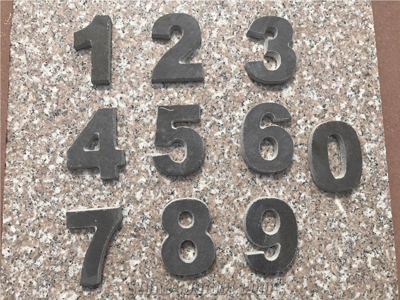 Natural Granite Stone House Number