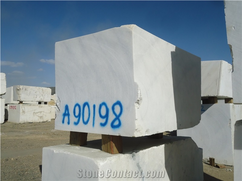 Altai White Marble Block, Mongolia White Marble
