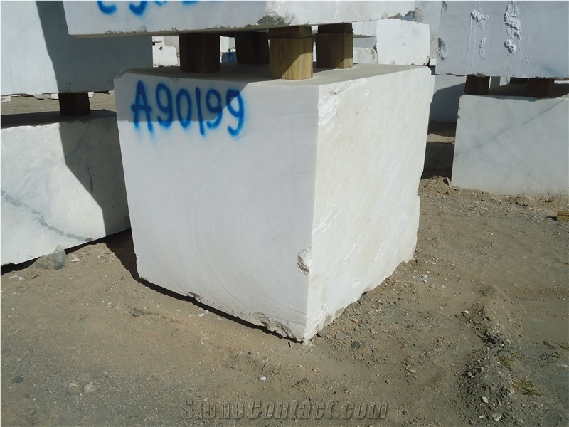 Altai White Marble Block, Mongolia White Marble