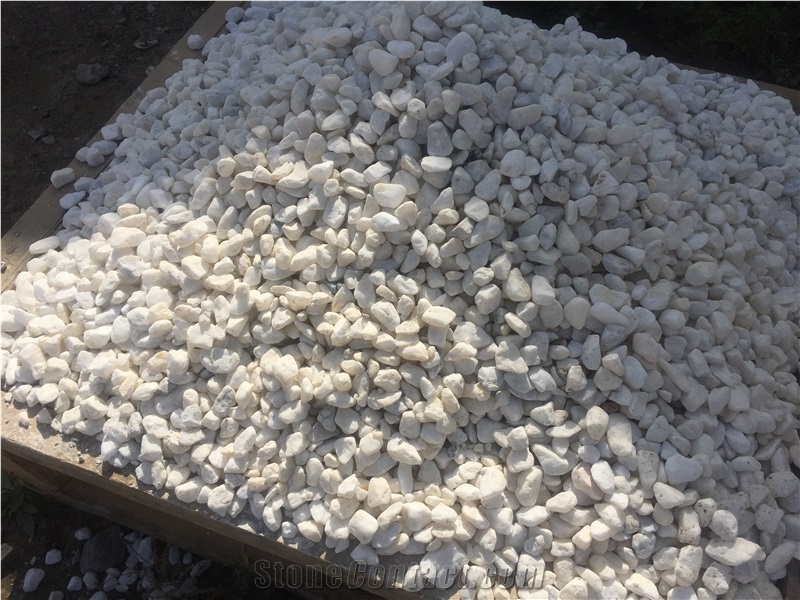 Altai White Marble Chippings, Crushed Chips