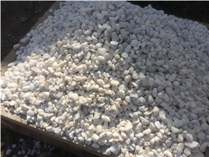 Altai White Marble Chippings, Crushed Chips