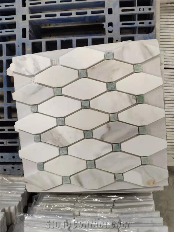 Marble Mosaic,Carrara White Mosaic