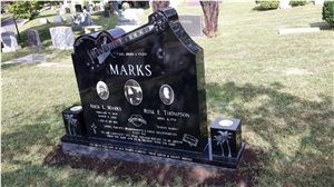 Double & Family Contemporary Cemetery Headstones