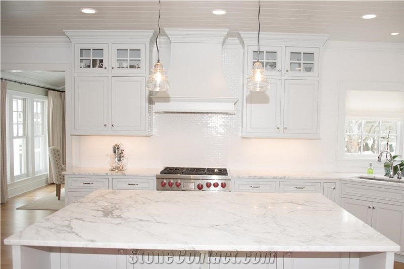 Statuary Marble Kitchen Island Top