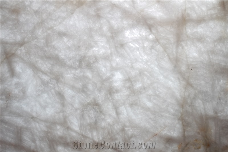Crystal White Quartzite Slab