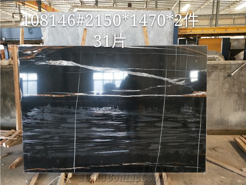 Black Aziza Marble for Tabletops