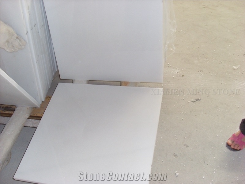 Sichuan Pure Crystal White Marble Slab,Floor Tile Lobby Paving Pattern