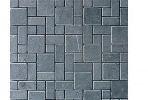 Blue Lime Stone Mosaic Tiles Honed/Natural Split
