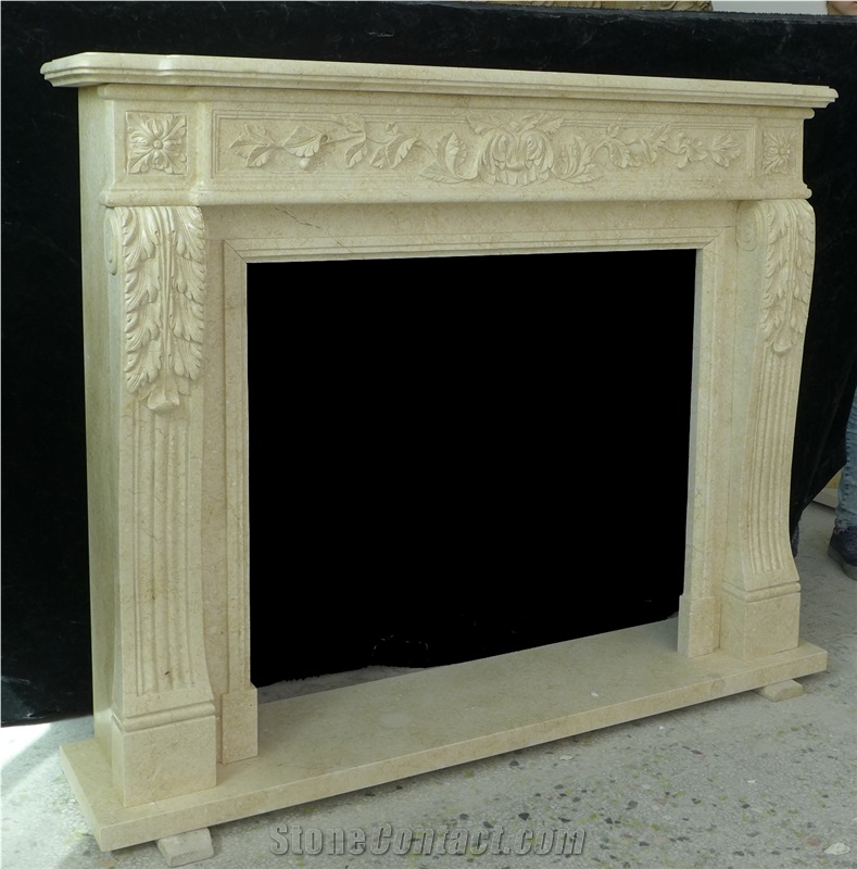 Marble Fireplace Egyptian Beige