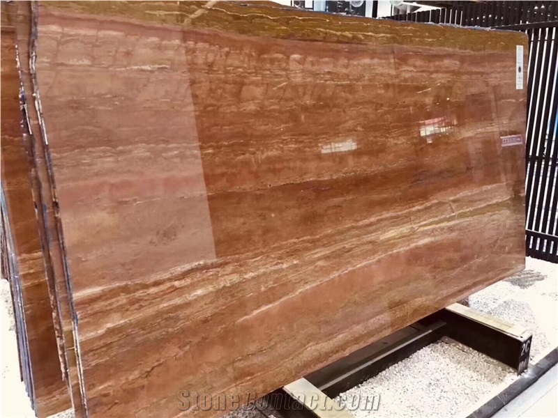 Beautiful Red Travertine for Decoration Slabs & Tiles