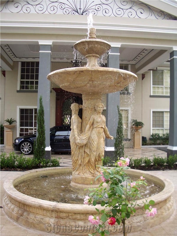 Outdoor Fountain Marble Stone Water Fountain