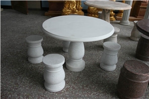 Outdoor Stone Table and Chair Garden Stone Product