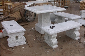 Outdoor Stone Table and Chair Garden Stone Product