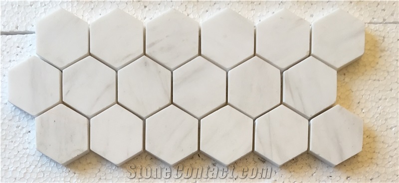 Dolomit Marble Hexagon Mosaic