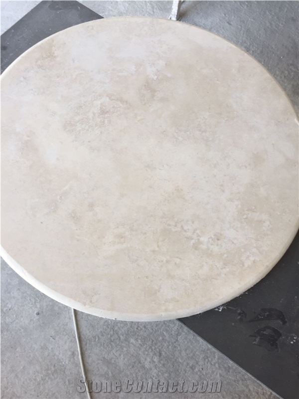Travertine Table Top, Classic Travertine Table Top