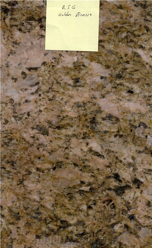 Golden Picasso Granite Slabs, Tiles