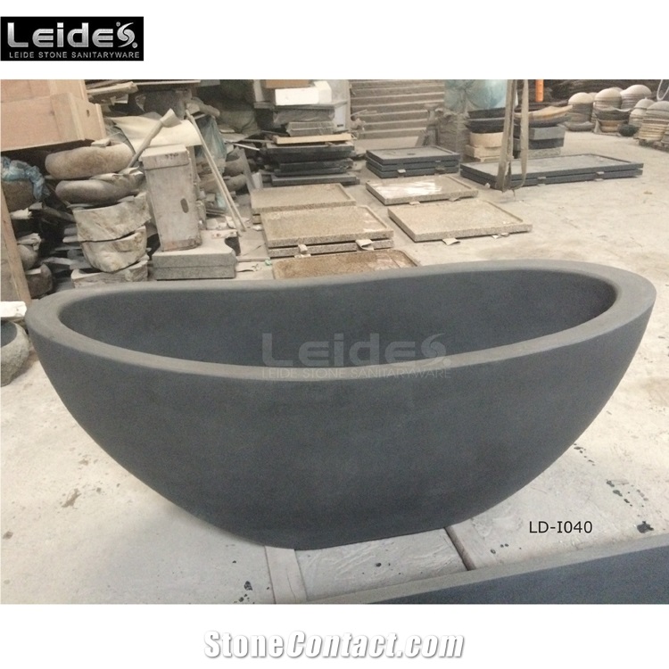 Granite Oval Bathtub Basalt Bathtub Ld-I040