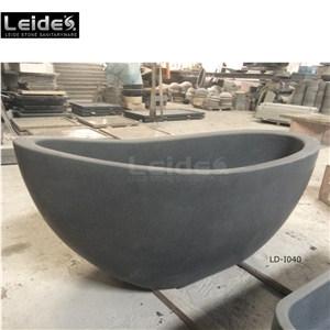 Granite Oval Bathtub Basalt Bathtub Ld-I040