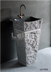 Grey Granite Pedestal Basin Ld-F002