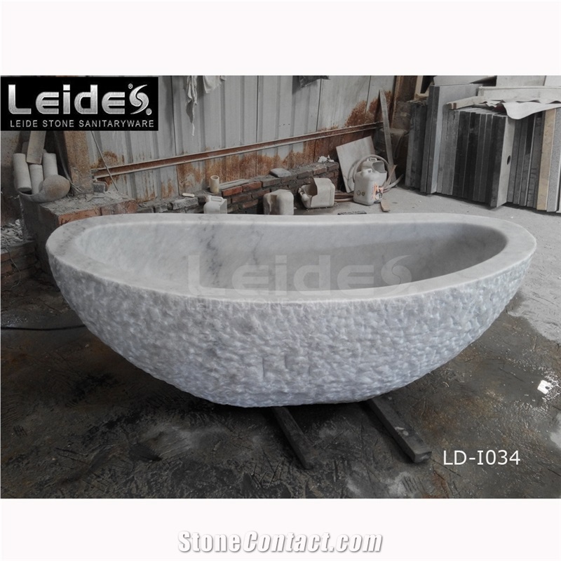 Guangxi White Marble Bathtub Ld-I034