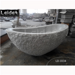 Guangxi White Marble Bathtub Ld-I034