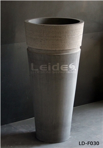 Stone Pedestal Wash Basin Ld-F030