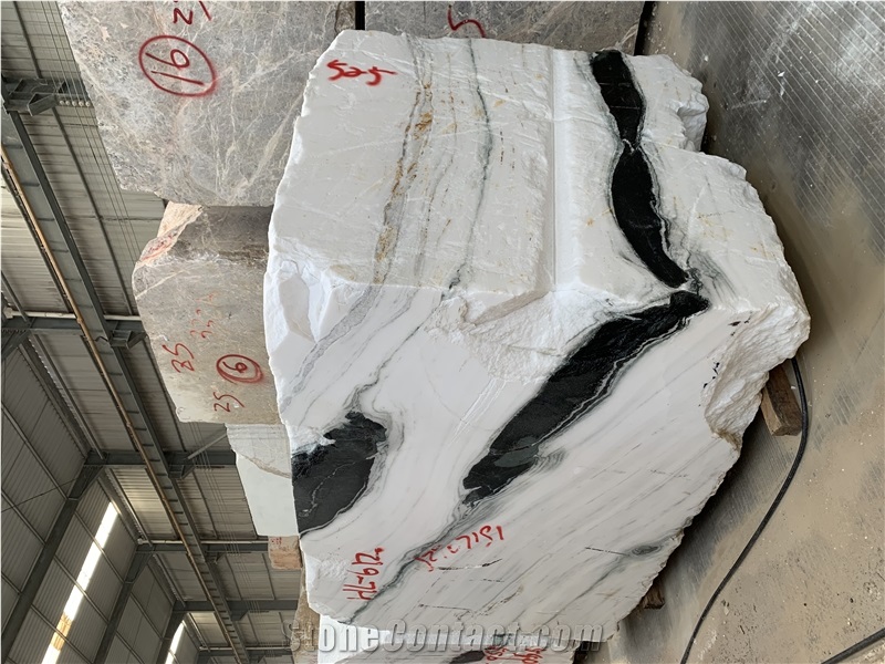 China Cheap Panda White Marble Blocks in Sell