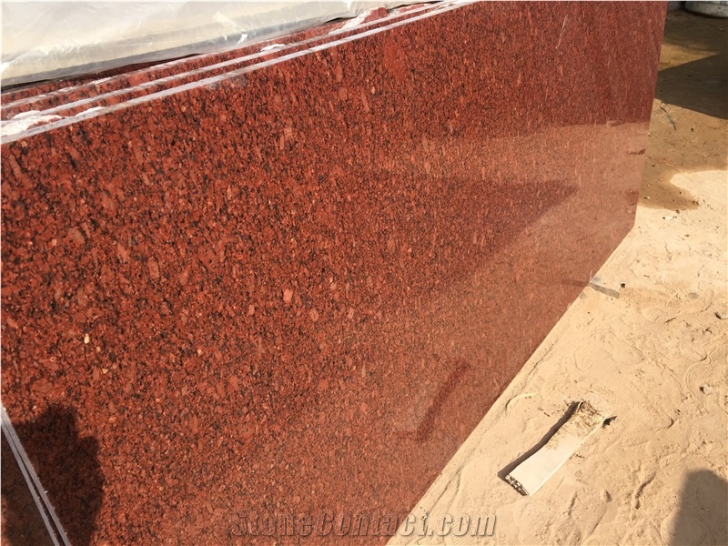 New Imperial Red Granite Slabs Tiles Exporter Manufacturer Countertops