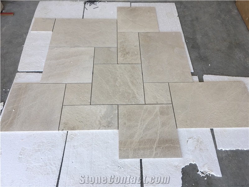 Aged Urban Grey Limestone Tiles Tumbled & Brushed