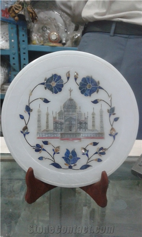 Marble Inlay Decor Plate