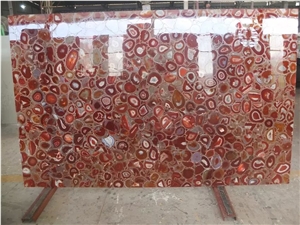 Factory Wholesale Red Agate Gemstone Slabs