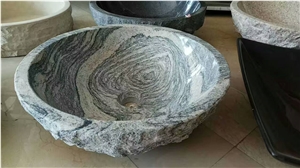 China Juparana Granite Wash Basins, Stone Sinks