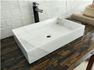 Volakas Marble Sinks. Stone Bathroom Basins