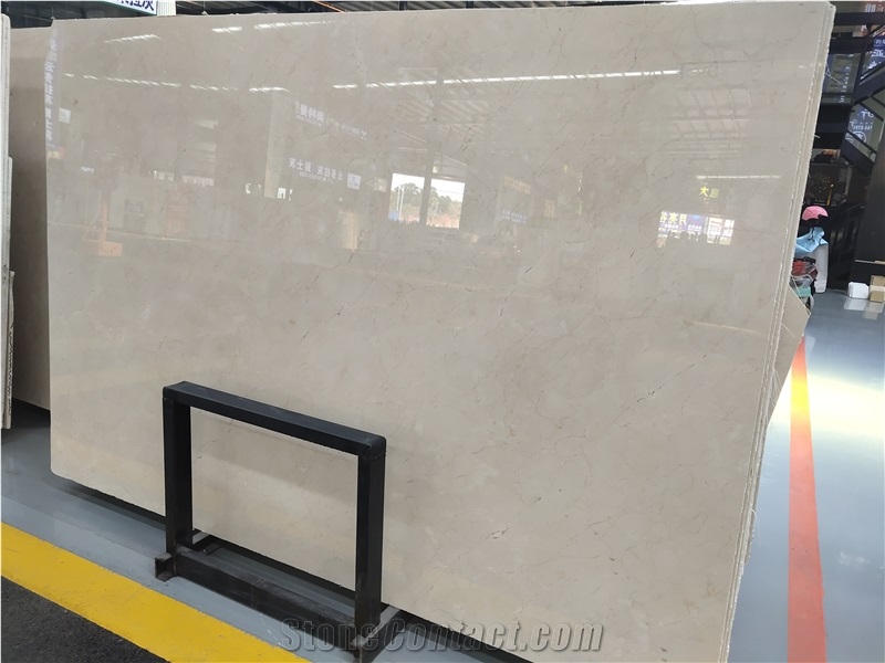 Cream Marfil Marble Polished Slabs for Wall