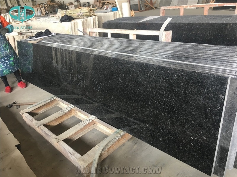 Angola Black Polished Granite for Paving Flooring