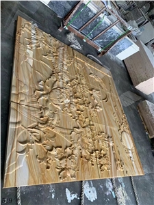 Australian Wood Sandstone Slab Tiles Carvings