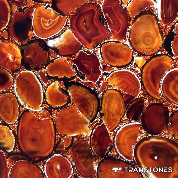 Backlit Customize Wall Panel Agate Onyx Interiors