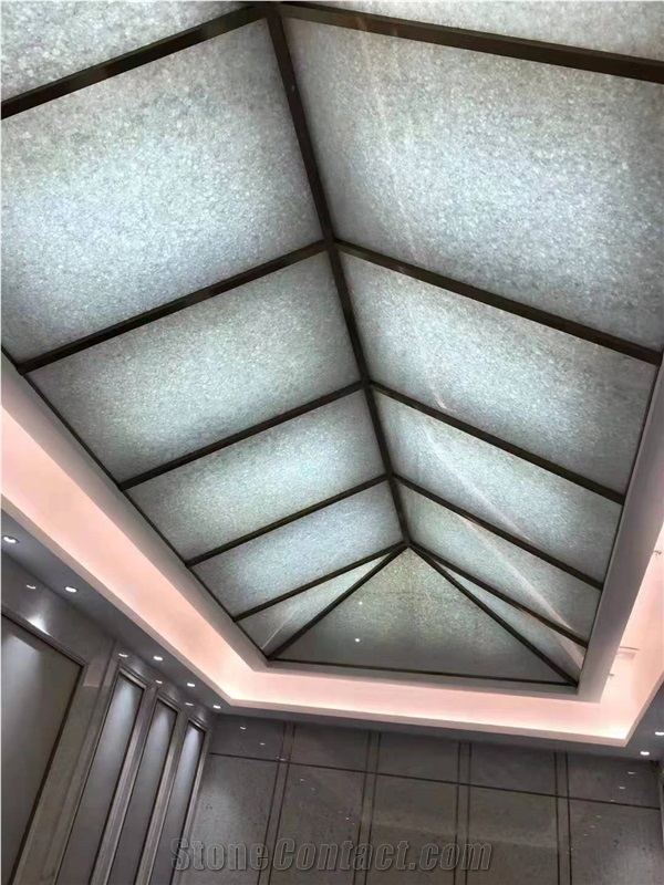 Best Price Ice White Onyx Ceiling for Decor