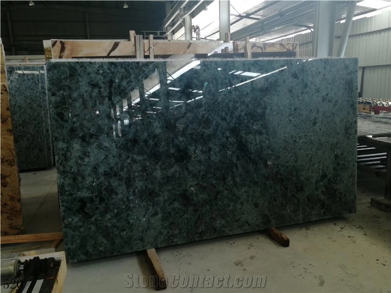 Brazil Blue Emerald Granite Slab Wall Floor Tiles