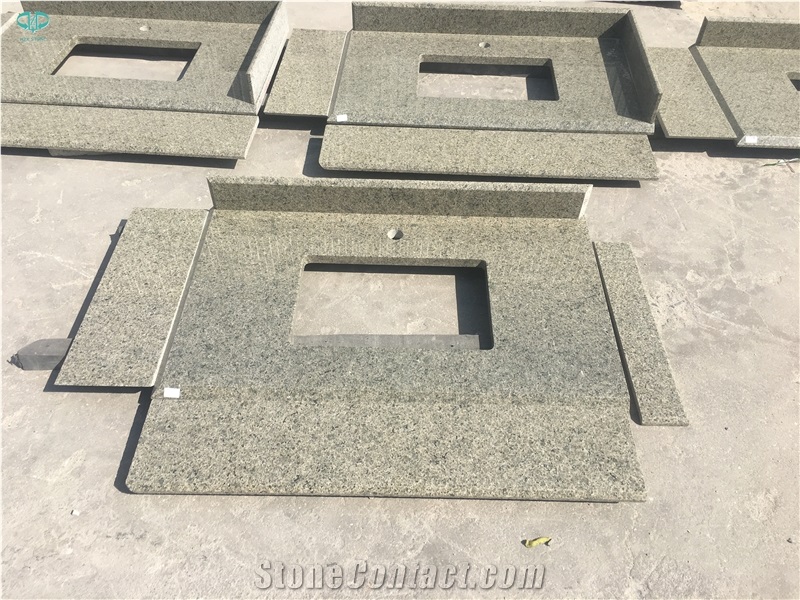 Chengde Green Granite for Bathroom Countertop, Vanity Tops