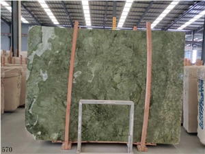 China Apple Green Marble Slab Wall Floor Tiles Use