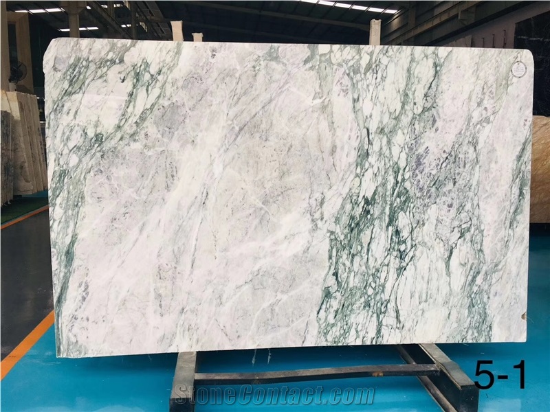 China Cheap Violet White Green Marble Slab on Sale