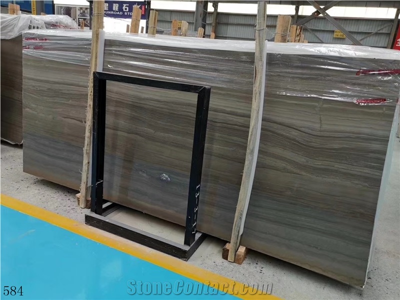 China Coffee Grain Marble Slab Wall Tiles