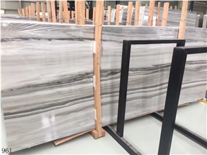China Crystal Wood Marble Slab Tile