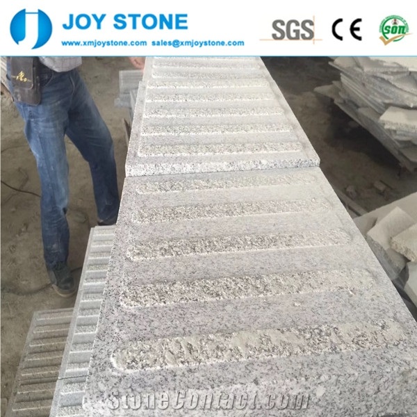 China Dark Grey Granite Walking Blind Stone Paver