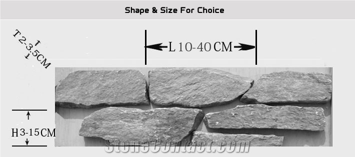 China Gary Slate Ledge Stone Veneer Wall Cladding