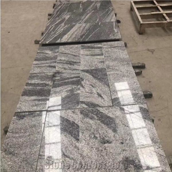 China Juparana / Wave Gold Granite Slabs &Tile