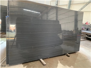 China Magic Black Marble Slab Wall Floor Tiles Use